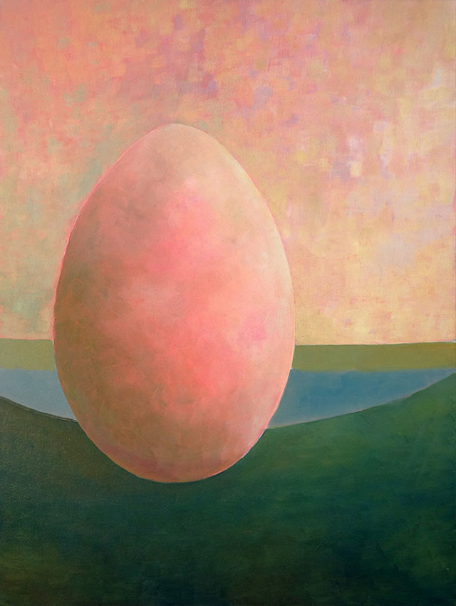 Carole Debret : «L'Œuf » - Peinture sur toile