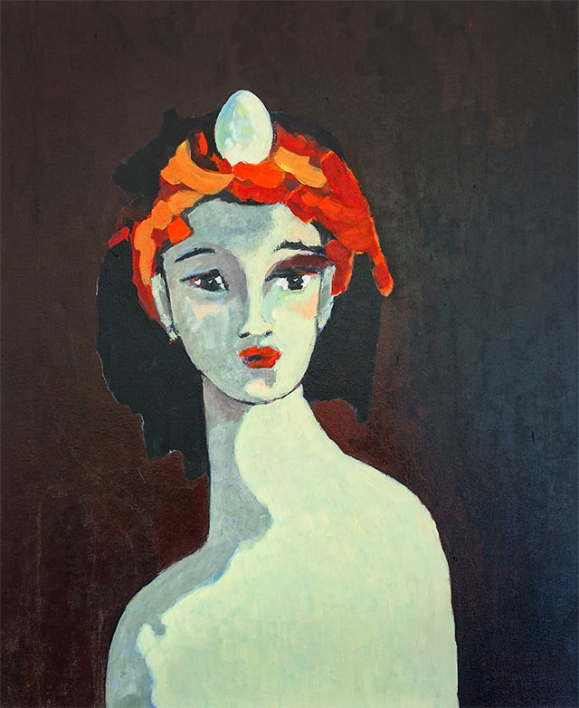 Carole Debret : « La Question » - Peinture sur toile