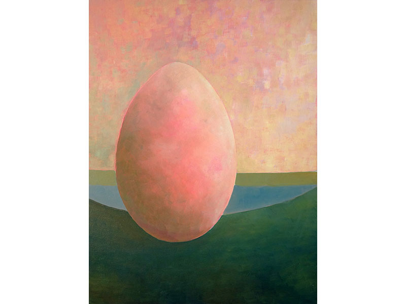 Carole Debret : « L'Œuf » - Peinture sur toile