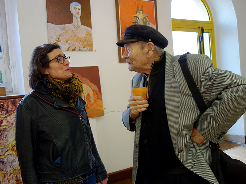 « Après l'exposition de Pierre, c'est Carole qui prend le relais aujourd'hui : une belle rencontre ! »